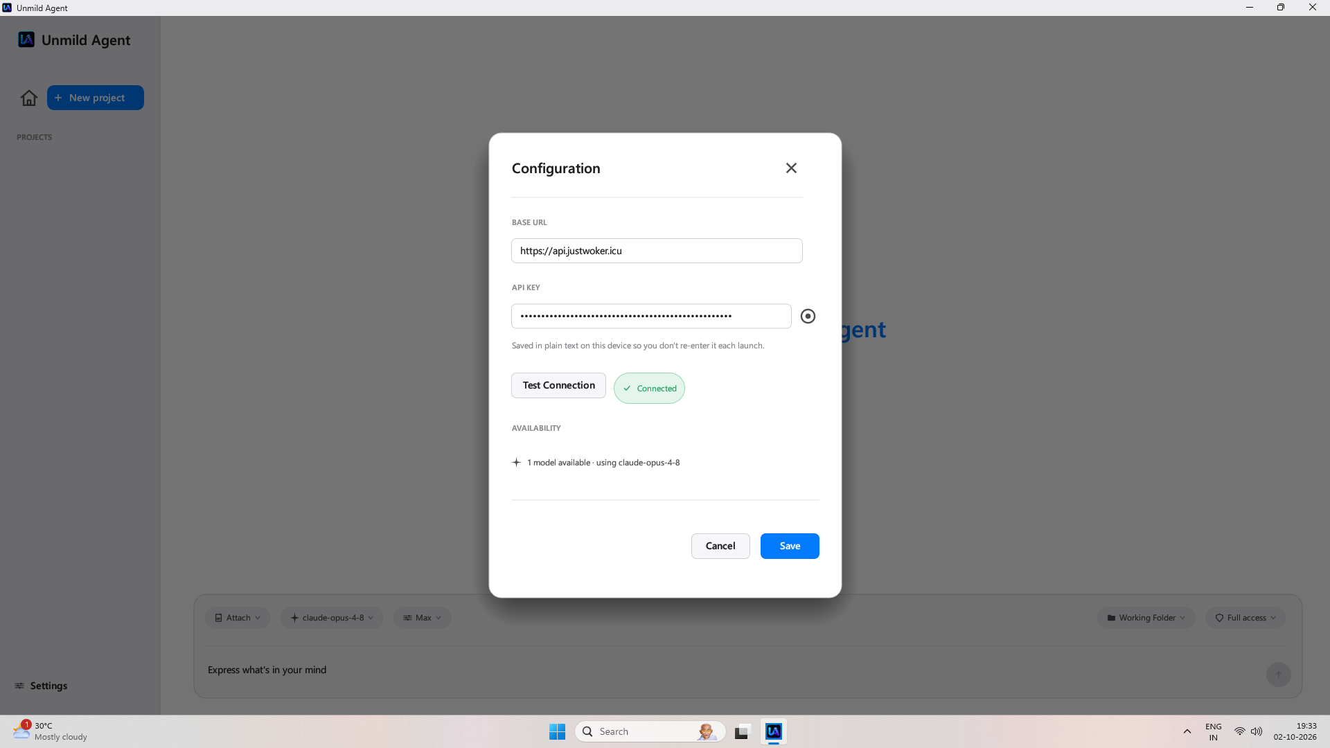Connectors panel with external app toggles